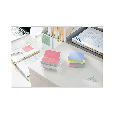 Post-it Greener Notes Original Recycled Pop-up Notes, 3 x 3, Sweet Sprinkles Collection Colors, 100 Sheets/Pad, 6 Pads/Pack (MMMR330RP6AP)
