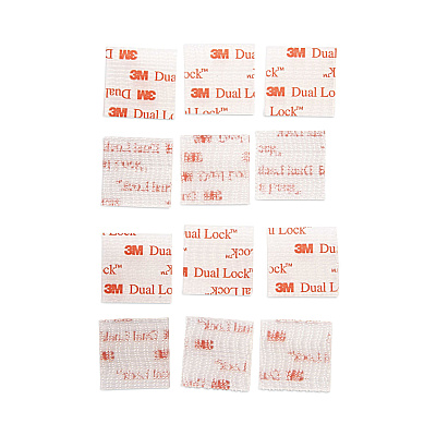 Scotch Extreme Fasteners, 1" x 1", White, 6/Pack (MMMRFD7020)