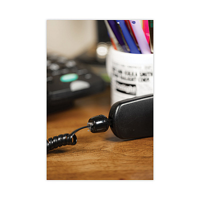 Softalk Untangler Rotating Phone Cord Detangler, Black (SOF35051)