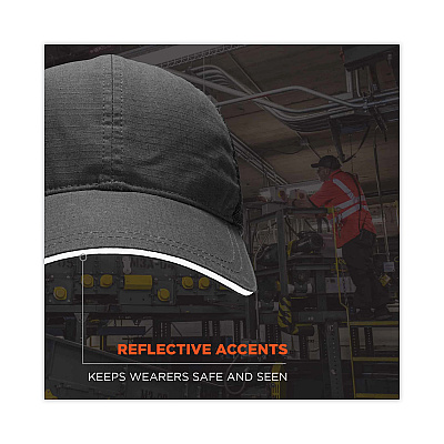 ergodyne Skullerz 8946 Baseball Cap with Bump Cap Insert, OS, Navy (EGO23403)