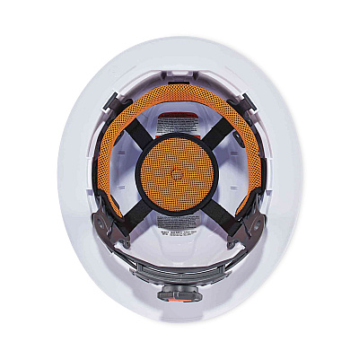 ergodyne Skullerz 8971LED Class E Hard Hat Full Brim with LED Light, White (EGO60152)
