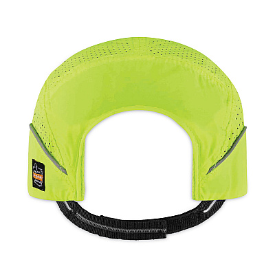 ergodyne Skullerz 8955 Lightweight Bump Cap Hat, Short Brim Lime (EGO23351)