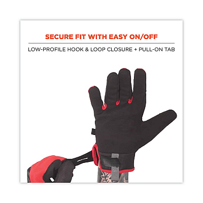 ergodyne ProFlex 812CR6 ANSI A6 Utility and CR Gloves, Black, Medium, Pair (EGO17923)