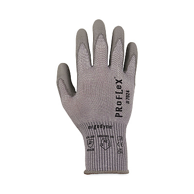 ergodyne ProFlex 7024 ANSI A2 PU Coated CR Gloves, Gray, X-Large, 12 Pairs/Pack (EGO10395)