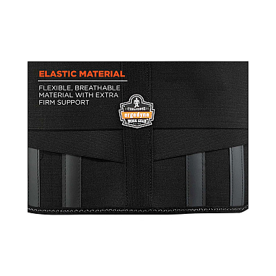 ergodyne ProFlex 1600 Standard Elastic Back Support Brace, 3X-Large, 46" to 52" Waist, Black (EGO11107)