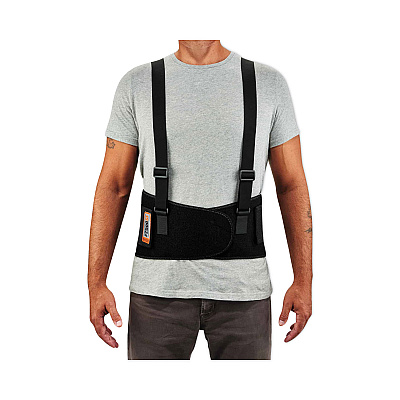 ergodyne ProFlex 2000SF High-Performance Spandex Back Support Brace, 3X-Large, 46" to 52" Waist, Black (EGO11287)