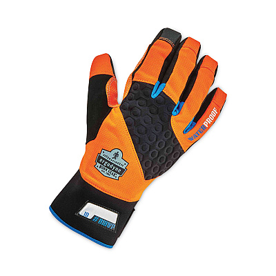 ergodyne ProFlex 818WP Thermal WP Gloves with Tena-Grip, Orange, X-Large, Pair (EGO17395)