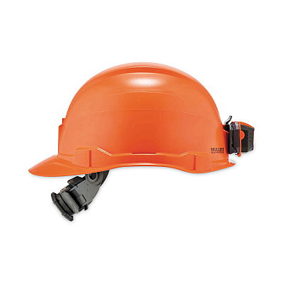 ergodyne Skullerz 8970LED Class E Hard Hat Cap Style with LED Light, Orange (EGO60143)