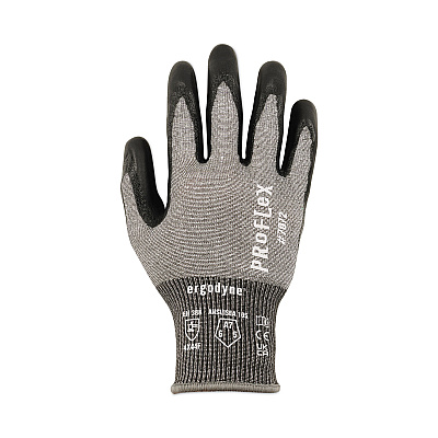 ergodyne ProFlex 7072 ANSI A7 Nitrile-Coated CR Gloves, Gray, Small, Pair (EGO10312)