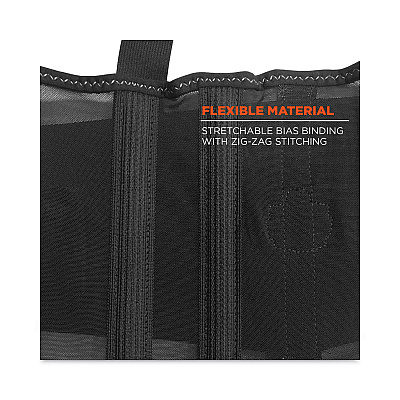 ergodyne ProFlex 100 Economy Spandex Back Support Brace, Large, 34" to 38" Waist, Black (EGO11384)