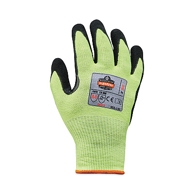 ergodyne ProFlex 7041 ANSI A4 Nitrile-Coated CR Gloves, Lime, Large, 144 Pairs (EGO17824)
