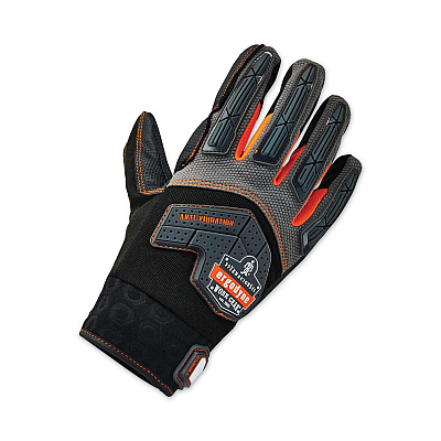 ergodyne ProFlex 9015F(x) Certified Anti-Vibration Gloves and Dorsal Protection, Black, 2X-Large, Pair (EGO17306)