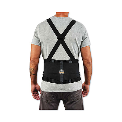 ergodyne ProFlex 2000SF High-Performance Spandex Back Support Brace, 3X-Large, 46" to 52" Waist, Black (EGO11287)