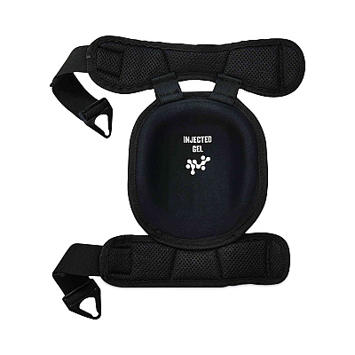 ergodyne ProFlex 344 Injected Gel Knee Pads With Comfort Straps, Short Cap, Buckle Closure, Black, Pair (EGO18444)