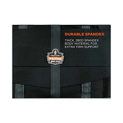 ergodyne ProFlex 1100SF Standard Spandex Back Support Brace, Small, 25" to 30" Waist, Black (EGO11602)