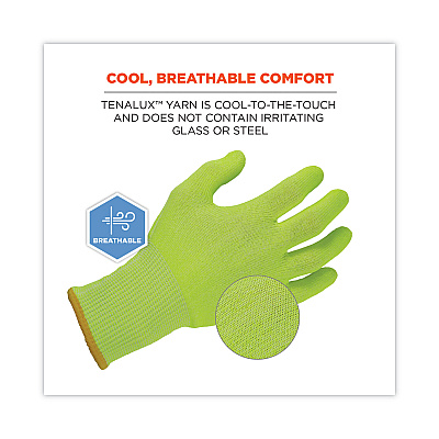 ergodyne ProFlex 7040 ANSI A4 CR Food Grade Gloves, Lime, Small, 144 Pairs (EGO18022)