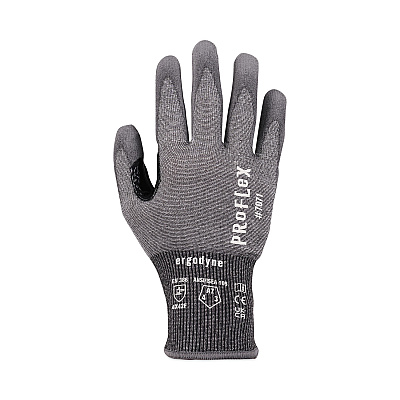 ergodyne ProFlex 7071 ANSI A7 PU Coated CR Gloves, Gray, Small, 12 Pairs/Pack (EGO18062)