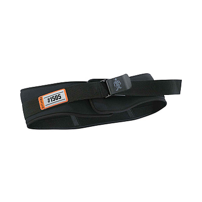 ergodyne ProFlex 1505 Low-Profile Weight Lifters Back Support Belt, X-Large, 38" to 42" Waist, Black (EGO11494)