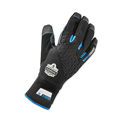 ergodyne ProFlex 818WP Thermal WP Gloves with Tena-Grip, Black Small, Pair (EGO17382)