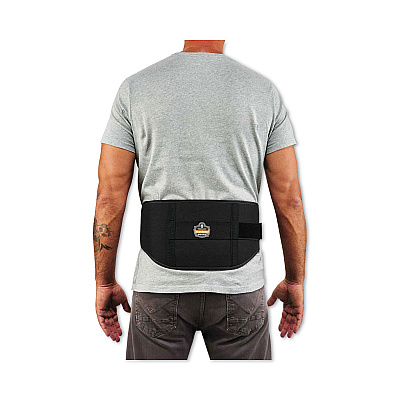 ergodyne ProFlex 1500 Weight Lifters Style Back Support Belt, X-Large, 38" to 42" Waist, Black (EGO11474)