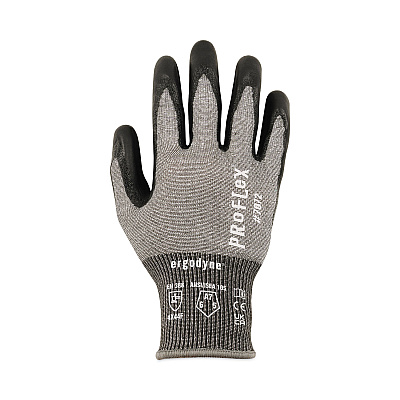 ergodyne ProFlex 7072 ANSI A7 Nitrile-Coated CR Gloves, Gray, Medium, Pair (EGO10313)