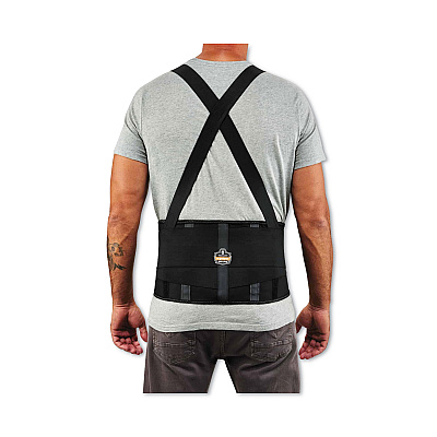 ergodyne ProFlex 1100SF Standard Spandex Back Support Brace, Medium, 30" to 34" Waist, Black (EGO11603)