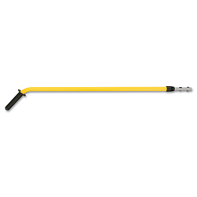 Rubbermaid Commercial HYGEN HYGEN 48-72" Quick-Connect Ergo Adjustable Handle, Black/Yellow (RCPQ760)