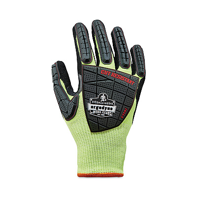 ergodyne ProFlex 7141 ANSI A4 DIR Nitrile-Coated CR Gloves, Lime, 2X-Large, 72 Pairs/Pack (EGO17836)