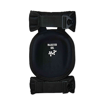 ergodyne ProFlex 344 Injected Gel Knee Pads With Comfort Straps, Short Cap, Buckle Closure, Black, Pair (EGO18444)