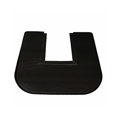 Impact Deodorizing Commode Mat, Commercial Restroom Floor Protector With Non-slip Backing And Odor Control, Disposable Black Mats, Fresh Blast Scent, 21x23 Inches, Case Of 6 (1550-5)