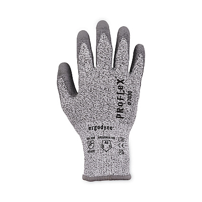 ergodyne ProFlex 7030 ANSI A3 PU Coated CR Gloves, Gray, X-Large, 12 Pairs/Pack (EGO10455)
