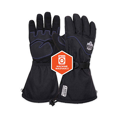 ergodyne ProFlex 825WP Thermal Waterproof Winter Work Gloves, Black, X-Large, Pair (EGO17605)