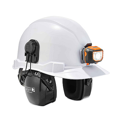 ergodyne Skullerz 8970LED Class E Hard Hat Cap Style with LED Light, White (EGO60142)