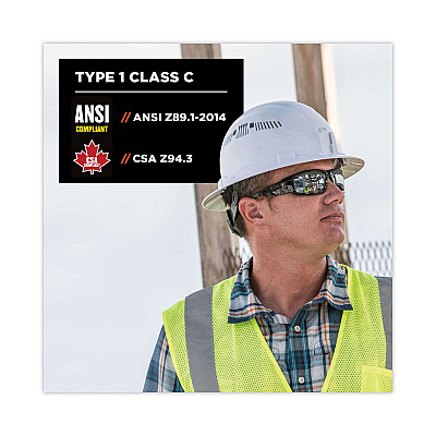 ergodyne Skullerz 8973 Class C Hard Hat Full Brim, White (EGO60154)