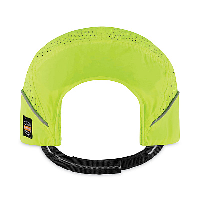 ergodyne Skullerz 8955 Lightweight Bump Cap Hat, Long Brim, Lime (EGO23352)
