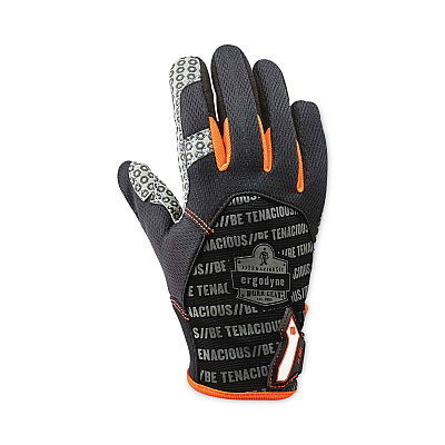 ergodyne ProFlex 821 Smooth Surface Handling Gloves, Black, Small, Pair (EGO17232)