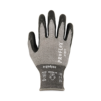 ergodyne ProFlex 7072 ANSI A7 Nitrile-Coated CR Gloves, Gray, Large, Pair (EGO10314)