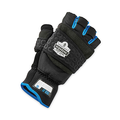 ergodyne ProFlex 816 Thermal Flip-Top Gloves, Black, Large, Pair (EGO17344)