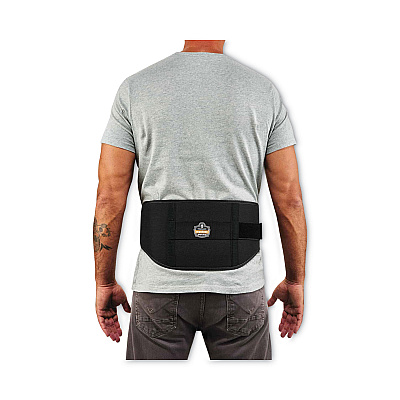 ergodyne ProFlex 1500 Weight Lifters Style Back Support Belt, Small, 25" to 30" Waist, Black (EGO11471)