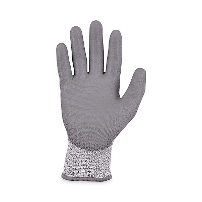 ergodyne ProFlex 7030 ANSI A3 PU Coated CR Gloves, Gray, Small, Pair (EGO10462)