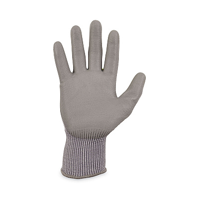 ergodyne ProFlex 7024 ANSI A2 PU Coated CR Gloves, Gray, Large, Pair (EGO10404)