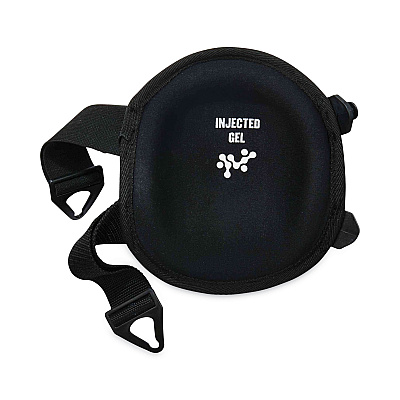 ergodyne ProFlex 355 Injected Gel Knee Pads, Short Cap, Buckle Closure, One Size Fits Most, Black, Pair (EGO18455)