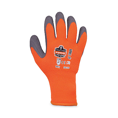 ergodyne ProFlex 7401 Coated Lightweight Winter Gloves, Orange, Large, 144 Pairs (EGO17894)
