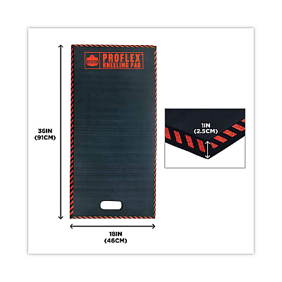ergodyne ProFlex 390 XL Foam Kneeling Pad, 1", X-Large, Black (EGO18390)
