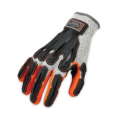 ergodyne ProFlex 922CR Nitrile Coated Cut-Resistant Gloves, Gray, Small, Pair (EGO17092)