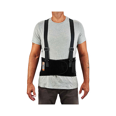 ergodyne ProFlex 1100SF Standard Spandex Back Support Brace, 2X-Large, 42" to 46" Waist, Black (EGO11606)