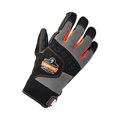 ergodyne ProFlex 9002 Certified Full-Finger Anti-Vibration Gloves, Black, Small, Pair (EGO17702)