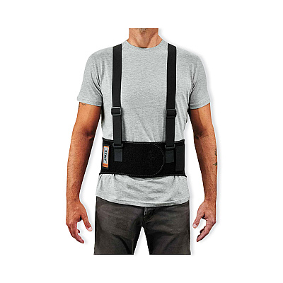 ergodyne ProFlex 1625 Elastic Back Support Brace, 3X-Large, 46" to 52" Waist, Black (EGO11117)