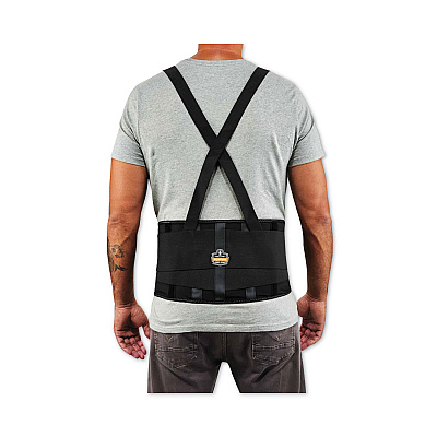 ergodyne ProFlex 100 Economy Spandex Back Support Brace, Small, 25" to 30" Waist, Black (EGO11382)