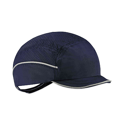 ergodyne Skullerz 8955 Lightweight Bump Cap Hat, Micro Brim, Navy (EGO23332)